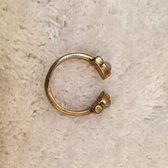 2/$25⭐️ Pavé Rhinestone  Open Cuff Ring in Gold - Picture 4 of 6